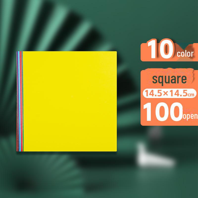 Детская цветная вощеная бумага для оригами и поделок А4 - красная, 16 листов, размер 8k