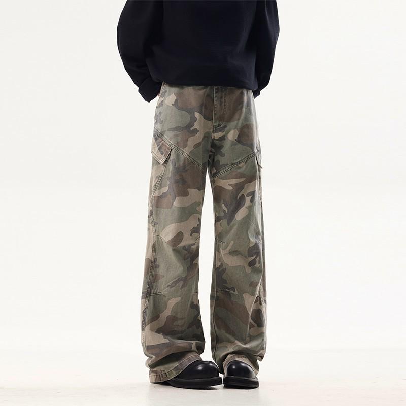 Унісекс Ретро Вінтажні Камуфляжні Штани Карго - Вільні Прямі Штанини, Довжина до Підлоги з Мікро Кльошем XXL камуфляжний
Унісекс Ретро Вінтажні Камуфляжні Штани Карго - Вільні Прямі Штанини, Довжина до Підлоги з Мікро Кльошем XXL камуфляжний