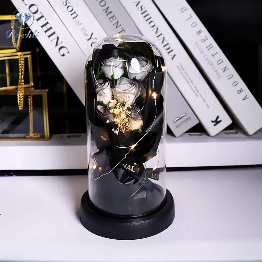 Вечный букет из светодиодных стеклянных куполов Rose, романтическое украшение с подсветкой, идеальный подарок на День святого Валентина, Рождество, домашний декор, романтический подарок чёрный
Вечный букет из светодиодных стеклянных куполов Rose, романтическое украшение с подсветкой, идеальный подарок на День святого Валентина, Рождество, домашний декор, романтический подарок чёрный