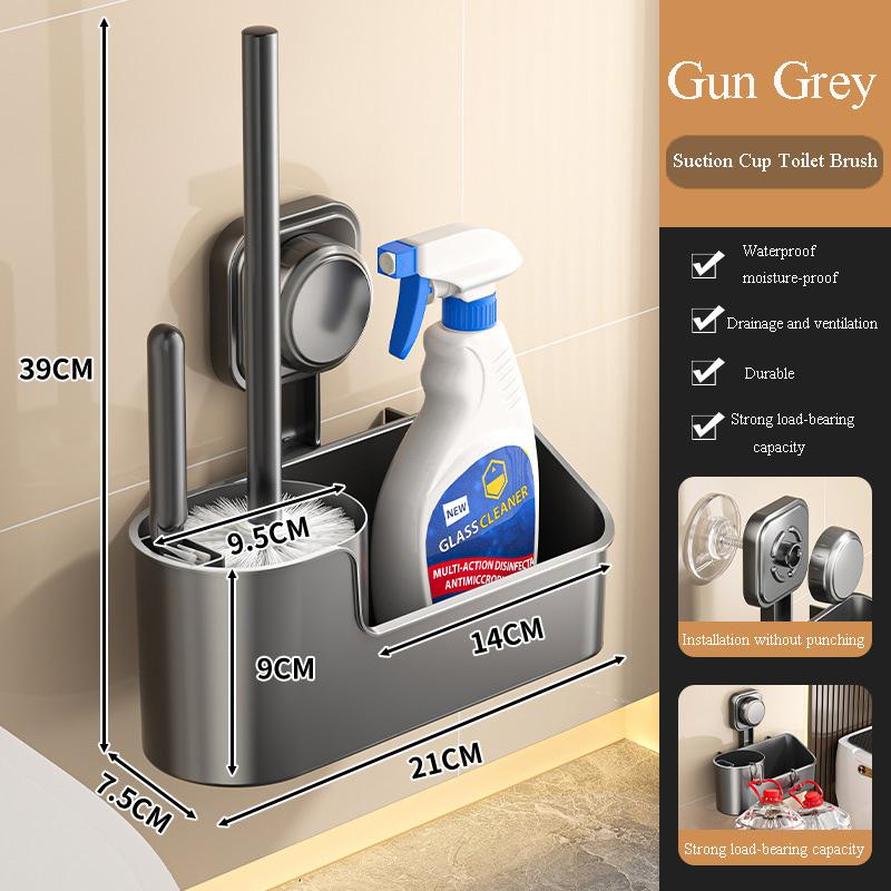 Toilet Brush Holder 360-Degree Seamless Bathroom Cleaning Wall-Mounted Non-Drilling Suction Cup Long-Handled Toilet Brush сірий
Toilet Brush Holder 360-Degree Seamless Bathroom Cleaning Wall-Mounted Non-Drilling Suction Cup Long-Handled Toilet Brush сірий