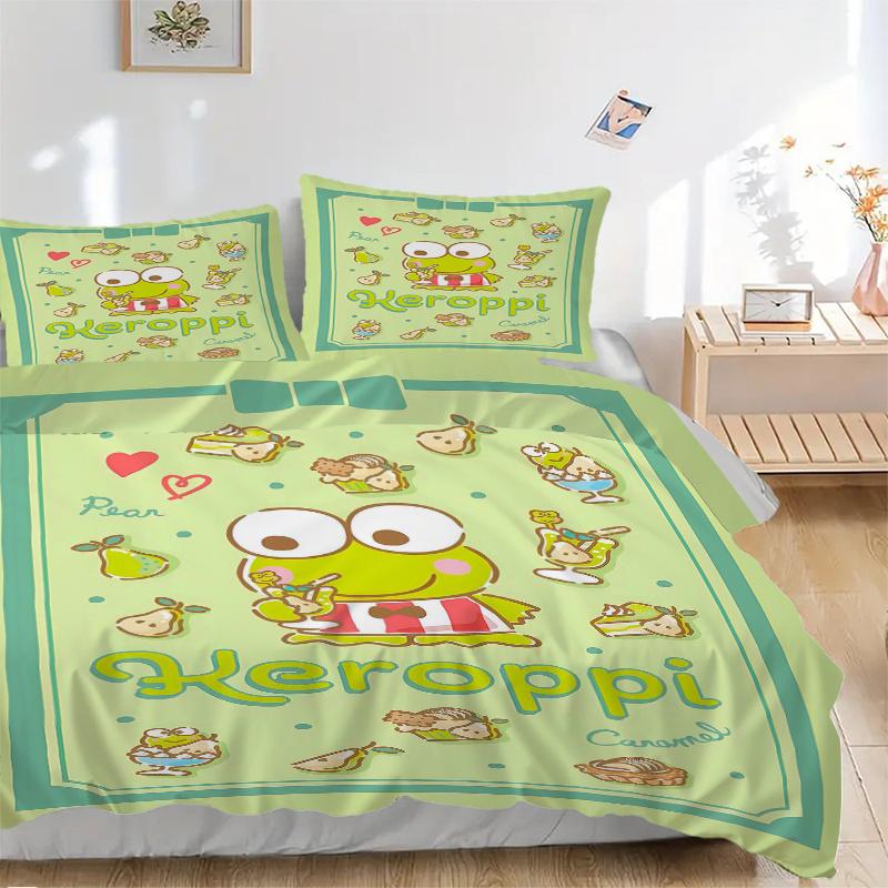 3pcs Keroppi s Pear Caramel Delight Quilt Cover Set (1 Quilt Cover + 2 Pillowcases Without Pillow Core), High-Definition Printing for Home and Do 135x200cm
3pcs Keroppi s Pear Caramel Delight Quilt Cover Set (1 Quilt Cover + 2 Pillowcases Without Pillow Core), High-Definition Printing for Home and Do 135x200cm