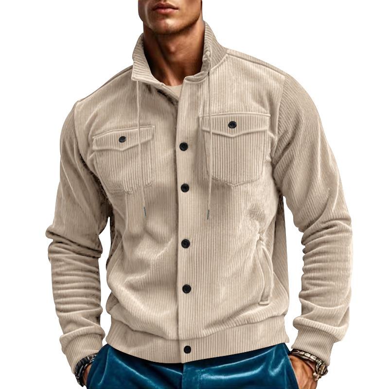 Autumn and winter jacket men s corduroy lapel jacket men s new American retro multi-pocket tooling jacket S
Autumn and winter jacket men s corduroy lapel jacket men s new American retro multi-pocket tooling jacket S