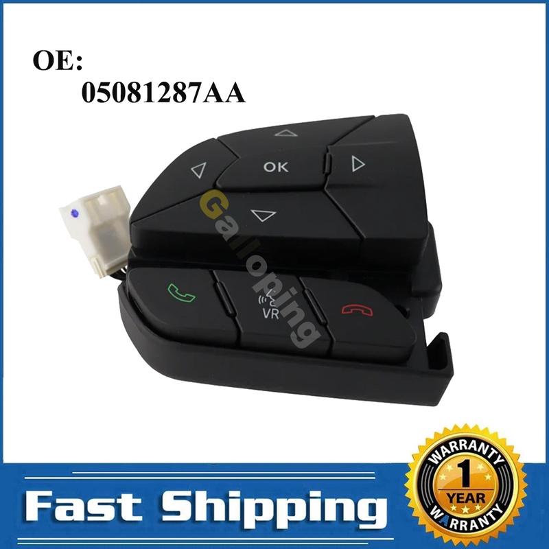 For 2016- Dodge Challenger Charger Jeep Cherokee Car Steering Wheel Control Switch Volume Phone Audio Button 05081287AA
For 2016- Dodge Challenger Charger Jeep Cherokee Car Steering Wheel Control Switch Volume Phone Audio Button 05081287AA