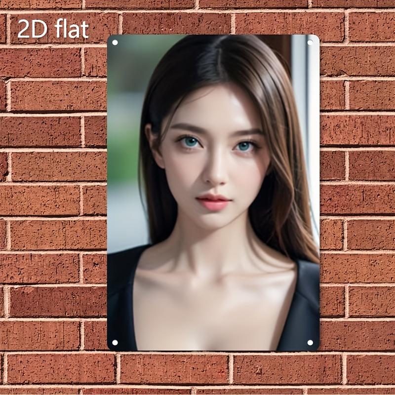 Metal Wall Art Woman Face Portrait, Minimalist Brown Hair Blue Eyes, Home Decor Sign Wall Hanging 20x30cm(7.8x11.8inch)
Metal Wall Art Woman Face Portrait, Minimalist Brown Hair Blue Eyes, Home Decor Sign Wall Hanging 20x30cm(7.8x11.8inch)