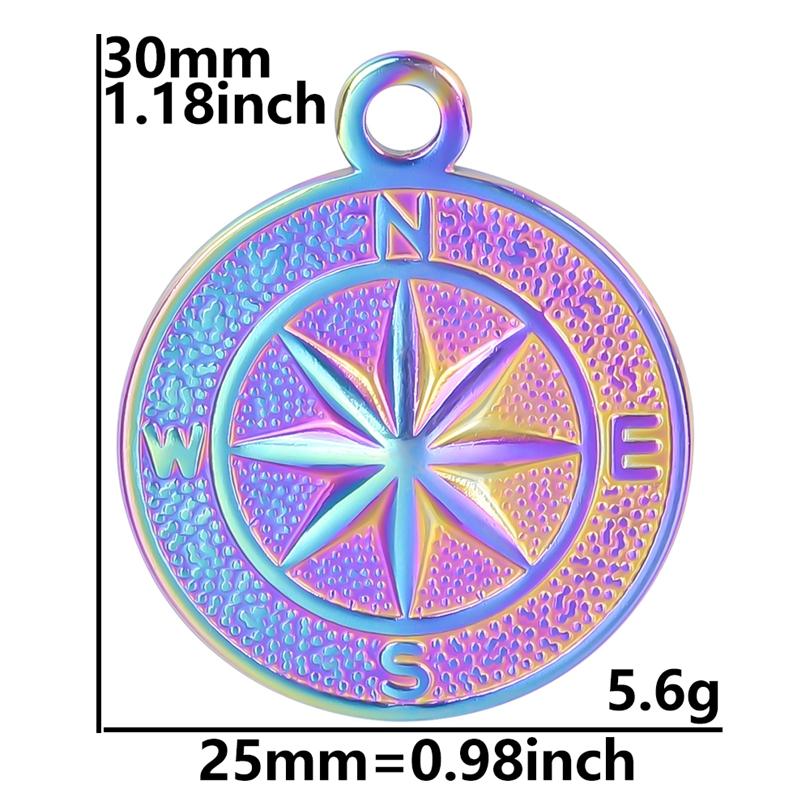 3pcs/Lot Round Compass Charms For Jewelry Making Supplies Vintage Women/Men Accessories Stainless Steel Charm Pendants Bulk Item
3pcs/Lot Round Compass Charms For Jewelry Making Supplies Vintage Women/Men Accessories Stainless Steel Charm Pendants Bulk Item