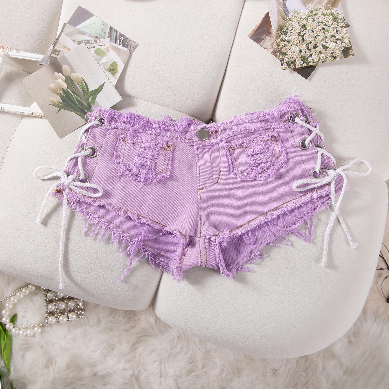 European & American Sexy Low-Waist Distressed Lace-Up Hot Pants for Women - Spring/Summer M
European & American Sexy Low-Waist Distressed Lace-Up Hot Pants for Women - Spring/Summer M
