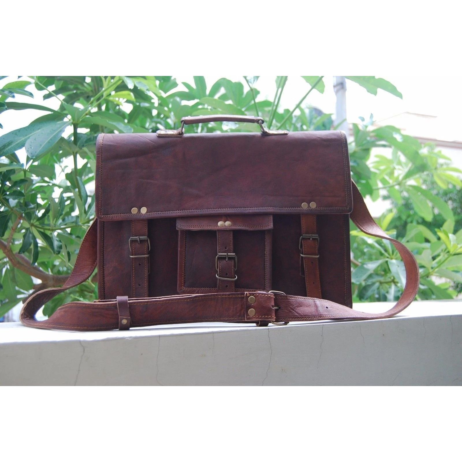 Мужская Ретро Редкая Винтажная Коричневая Кожаная Сумка Мессенджер На Плечо Портфель для Ноутбука 16 x 12 x 5 in
Мужская Ретро Редкая Винтажная Коричневая Кожаная Сумка Мессенджер На Плечо Портфель для Ноутбука 16 x 12 x 5 in