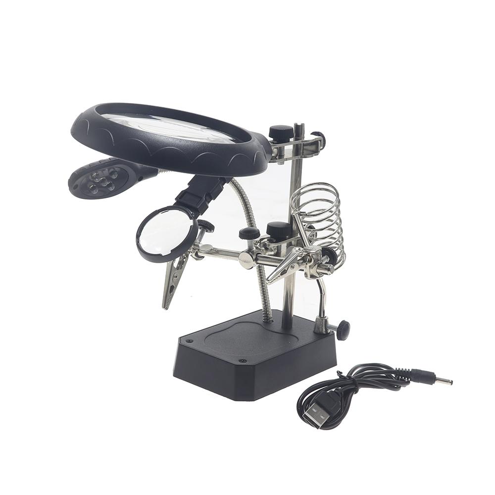 Magnifying Glass With Professional Led Light Electronic Welding Magnifier for Soldering Works Third Hand for Soldering Repair TE-800 Magnifier Led
Magnifying Glass With Professional Led Light Electronic Welding Magnifier for Soldering Works Third Hand for Soldering Repair TE-800 Magnifier Led