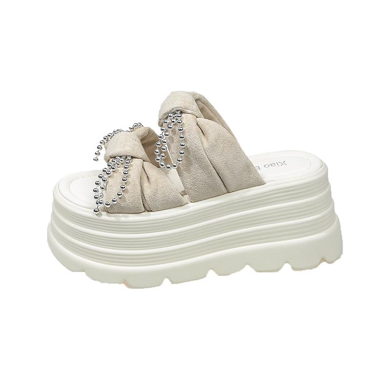 Модные сандалии на высокой платформе Новинка 2025 Женские шлепанцы на толстой подошве Женские туфли на массивном каблуке Летние повседневные пляжные шлепанцы с бусинами Zapatos Mujer 8 см 34 бежевый
Модные сандалии на высокой платформе Новинка 2025 Женские шлепанцы на толстой подошве Женские туфли на массивном каблуке Летние повседневные пляжные шлепанцы с бусинами Zapatos Mujer 8 см 34 бежевый