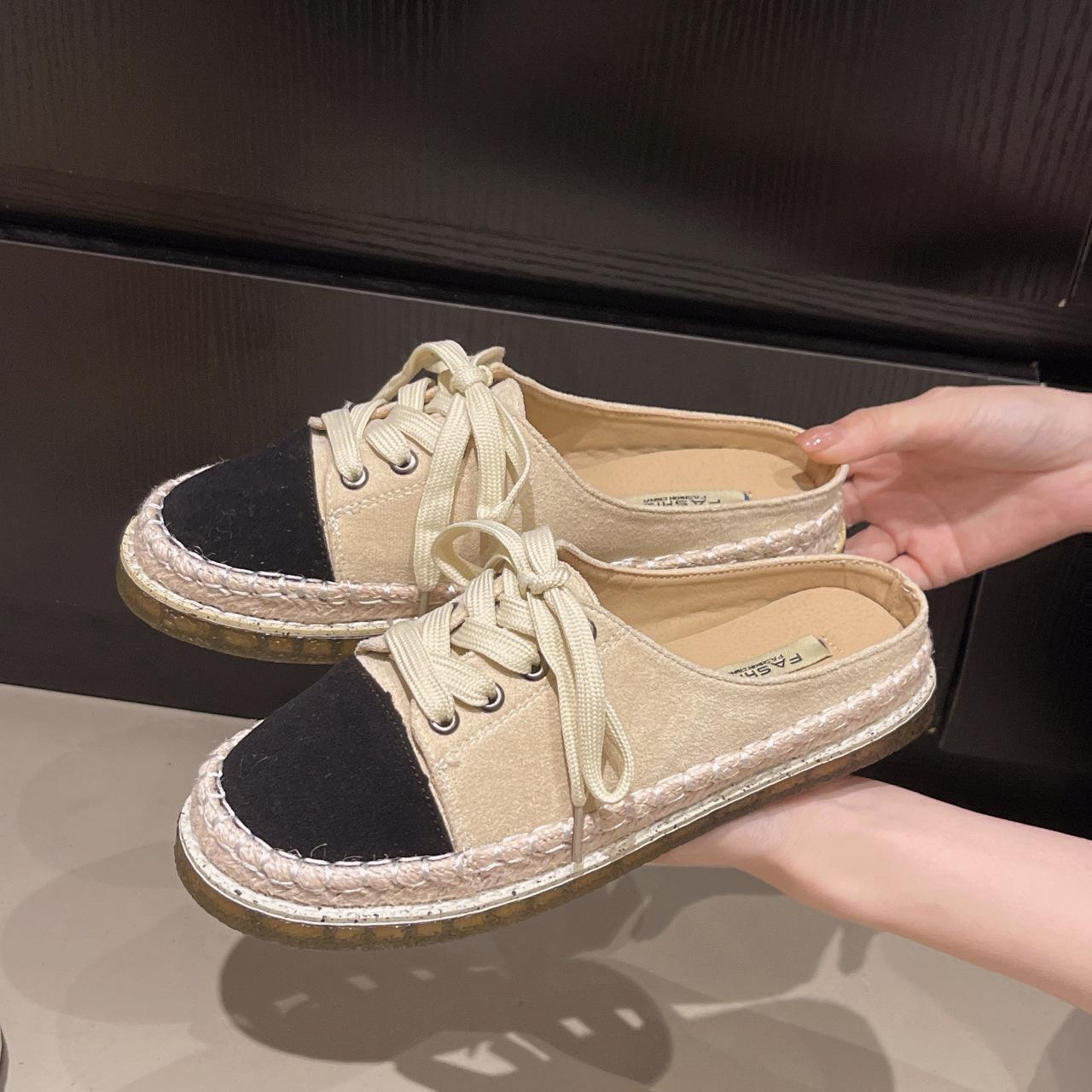 Sports and leisure bag head half slippers women s spring and summer new lace-up without heel fisherman shoes wear explosive lazy shoes 39 бежевий
Sports and leisure bag head half slippers women s spring and summer new lace-up without heel fisherman shoes wear explosive lazy shoes 39 бежевий