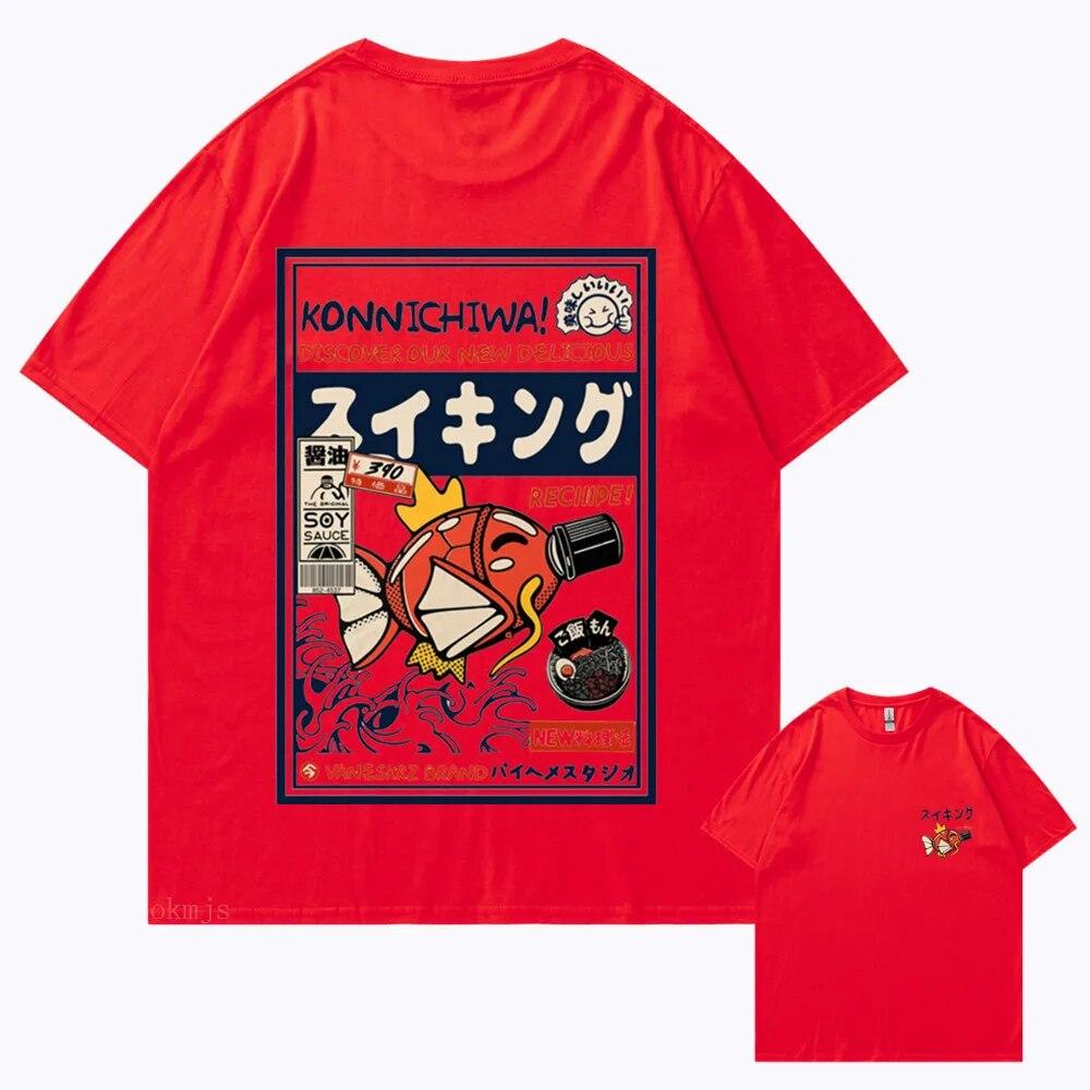 Вулична футболка в стилі хіп-хоп Harajuku Japanese Kanji Fun Fish Модна повсякденна футболка Літня футболка унісекс з коротким рукавом у гарячих продажах 3XL
Вулична футболка в стилі хіп-хоп Harajuku Japanese Kanji Fun Fish Модна повсякденна футболка Літня футболка унісекс з коротким рукавом у гарячих продажах 3XL