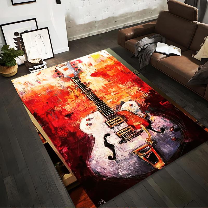 Abstract Guitar Pattern Rug - Vibrant Orange and Red Art Carpet Suitable for use as an anti-slip for living room bedroom sofas 40x60cm( 15x23in )
Abstract Guitar Pattern Rug - Vibrant Orange and Red Art Carpet Suitable for use as an anti-slip for living room bedroom sofas 40x60cm( 15x23in )
