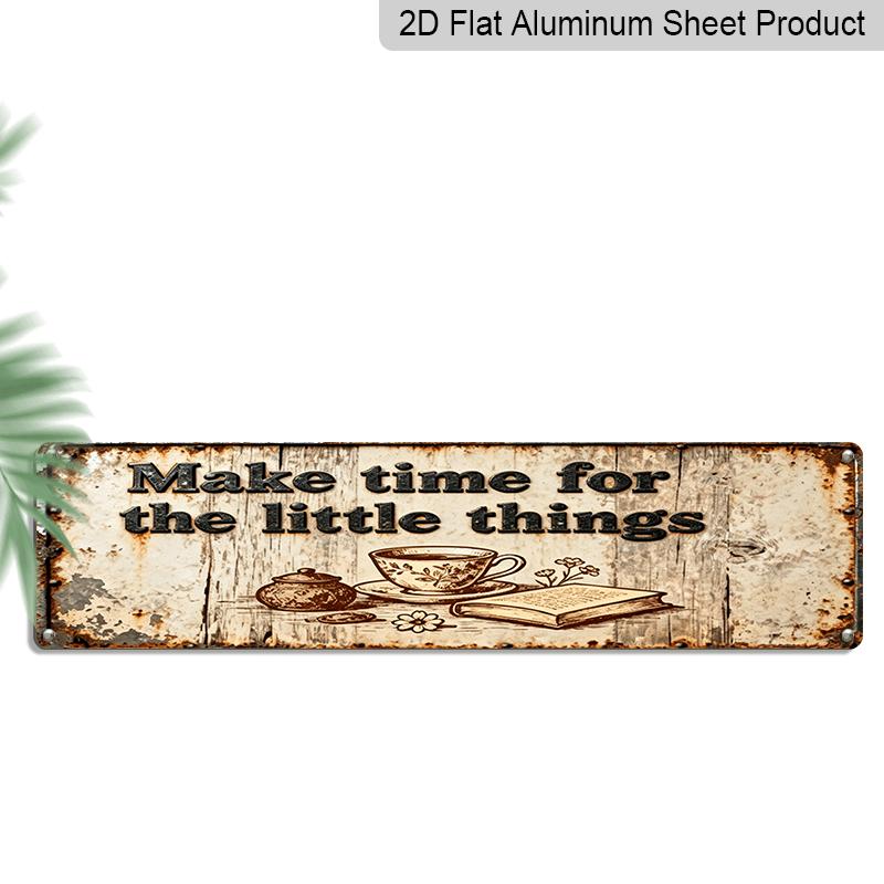 2D Flat, 1pc Vintage Make Time for Little Things Aluminium Decorative Sign - 15.7×3.94inch Large Retro Wall Plaque, Durable Outdoor/ Decoration 40cm x 10cm
2D Flat, 1pc Vintage Make Time for Little Things Aluminium Decorative Sign - 15.7×3.94inch Large Retro Wall Plaque, Durable Outdoor/ Decoration 40cm x 10cm
