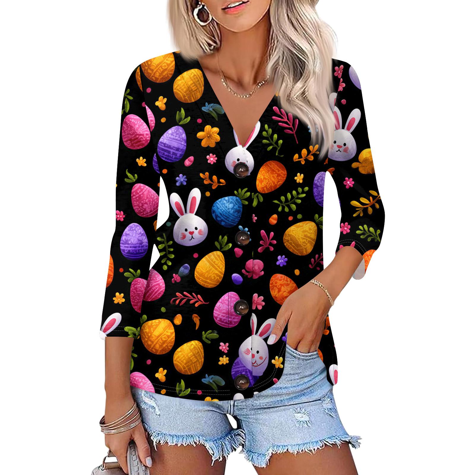 Women s Fashion Casual Print Button-down Shirt 3/4 Sleeve Tops S чорний
Women s Fashion Casual Print Button-down Shirt 3/4 Sleeve Tops S чорний