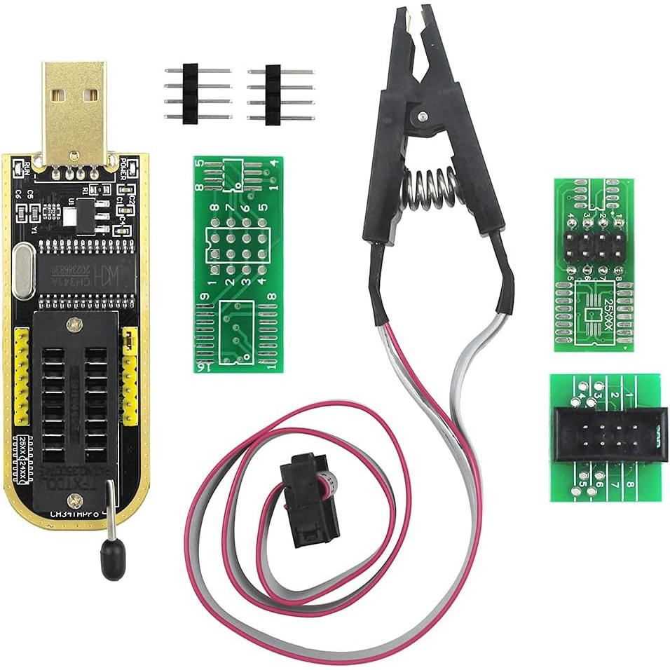 SOIC8 SOP8 Мікросхема флеш-пам яті IC Тестові кліпси Роз єм Адаптер Програматор BIOS + CH341A Серії 24 25 EEPROM Флеш-пам ять BIOS USB Модуль програматора
SOIC8 SOP8 Мікросхема флеш-пам яті IC Тестові кліпси Роз єм Адаптер Програматор BIOS + CH341A Серії 24 25 EEPROM Флеш-пам ять BIOS USB Модуль програматора