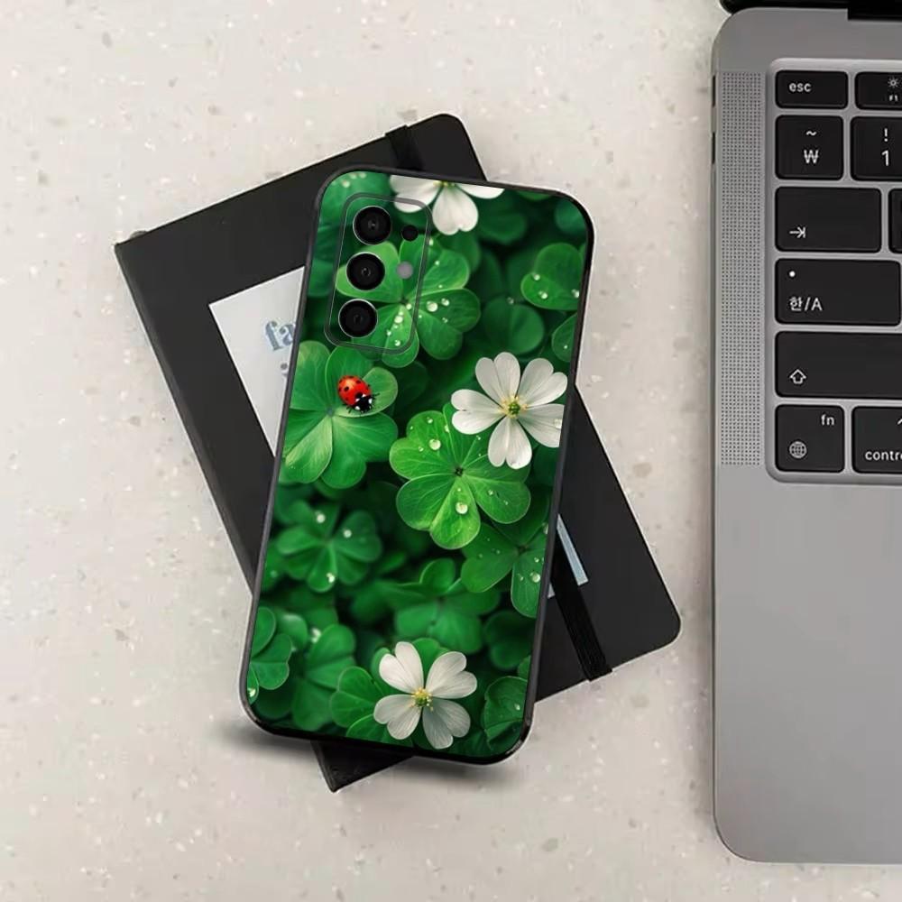 Clover Plant Four Leaf Phone Case For Samsung Galaxy A91,A80,A73,A72 ,A71,A53A52,A32 ,A31A22,A21s,A20,Black Cover Samsung a714g
Clover Plant Four Leaf Phone Case For Samsung Galaxy A91,A80,A73,A72 ,A71,A53A52,A32 ,A31A22,A21s,A20,Black Cover Samsung a714g