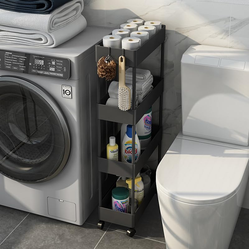 SVOHZAV Kitchen Wagon Gap Storage with Rollers 13cm 18cm 22cm Пластиковая полка для бутылок рядом с холодильником Полка для хранения в ванной комнате 3 яруса 4 яруса узкая
SVOHZAV Kitchen Wagon Gap Storage with Rollers 13cm 18cm 22cm Пластиковая полка для бутылок рядом с холодильником Полка для хранения в ванной комнате 3 яруса 4 яруса узкая