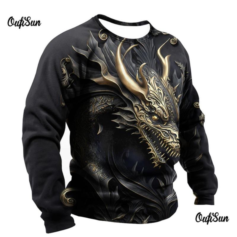 Новая 3D мужская футболка с принтом дракона, с длинным рукавом, мужская футболка оверсайз, повседневный пуловер с круглым вырезом, с животным принтом, мужская футболка, одежда 2XL
Новая 3D мужская футболка с принтом дракона, с длинным рукавом, мужская футболка оверсайз, повседневный пуловер с круглым вырезом, с животным принтом, мужская футболка, одежда 2XL