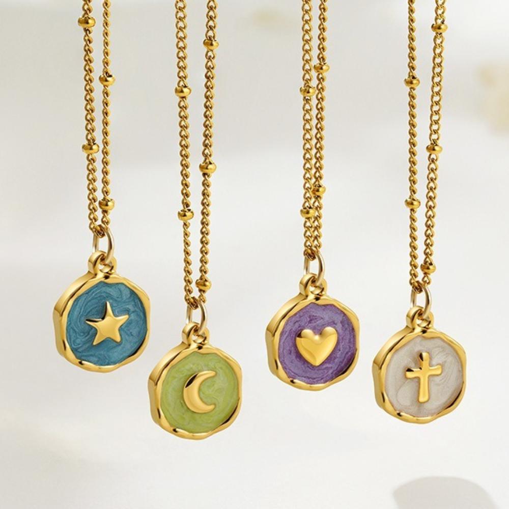 Cross Star Moon Necklace Heart Collarbone Choker Chain Simple Artistic Pendant Necklace Women Men Style A
Cross Star Moon Necklace Heart Collarbone Choker Chain Simple Artistic Pendant Necklace Women Men Style A