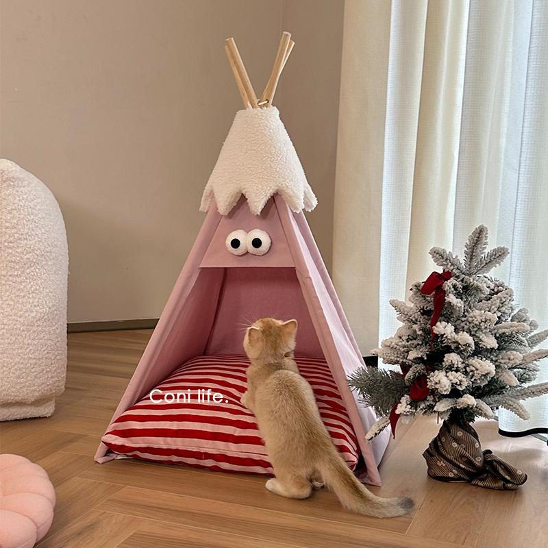 Cat tent Cat litter Warm in winter Universal semi-enclosed kennel Cat house Pet bed 55 55 75cm
Cat tent Cat litter Warm in winter Universal semi-enclosed kennel Cat house Pet bed 55 55 75cm
