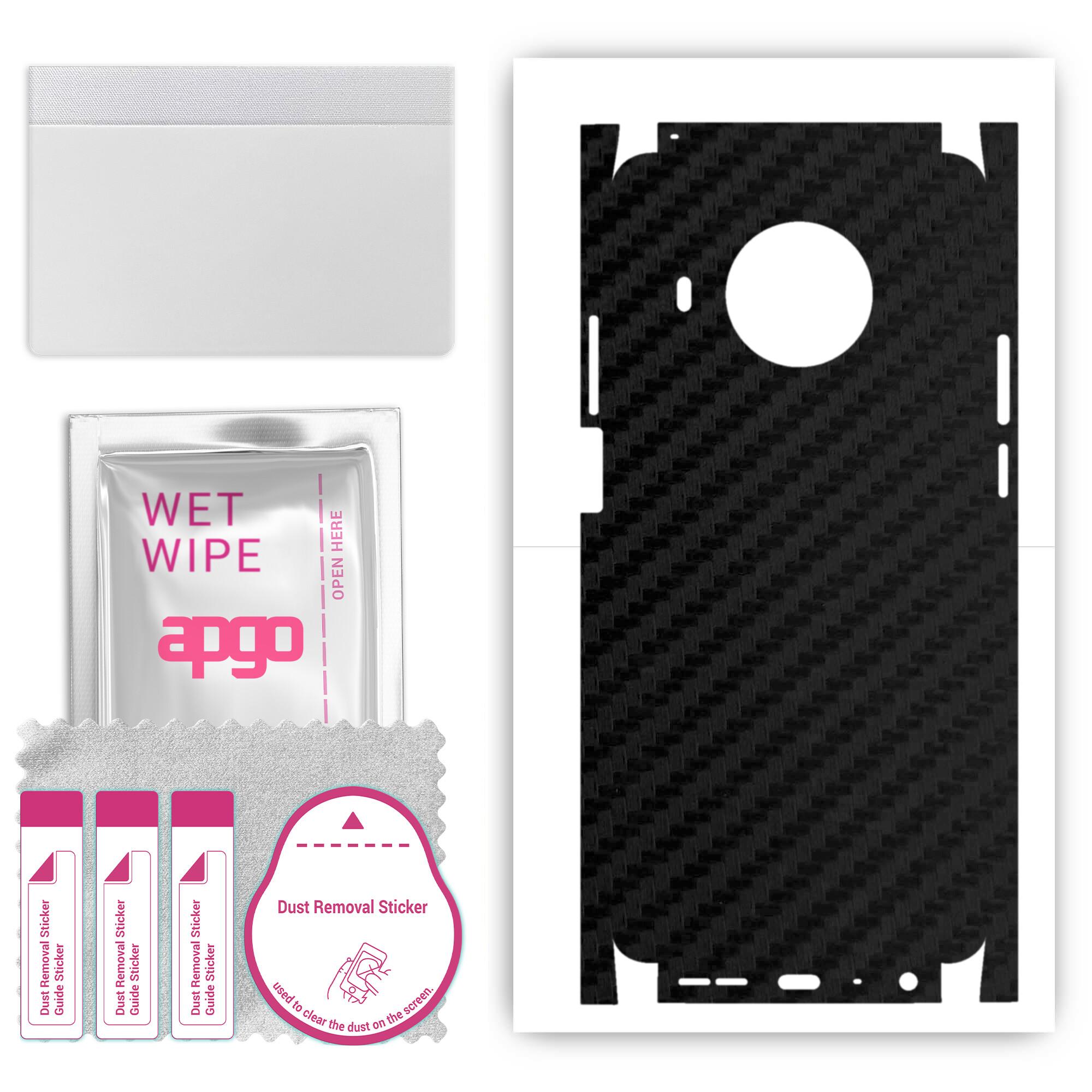 apgo Protective Skin Sticker for the back+sides compatible with Nokia X100, Full Wrap Film, Foil, Vinyl - Pattern Carbon Black
apgo Protective Skin Sticker for the back+sides compatible with Nokia X100, Full Wrap Film, Foil, Vinyl - Pattern Carbon Black