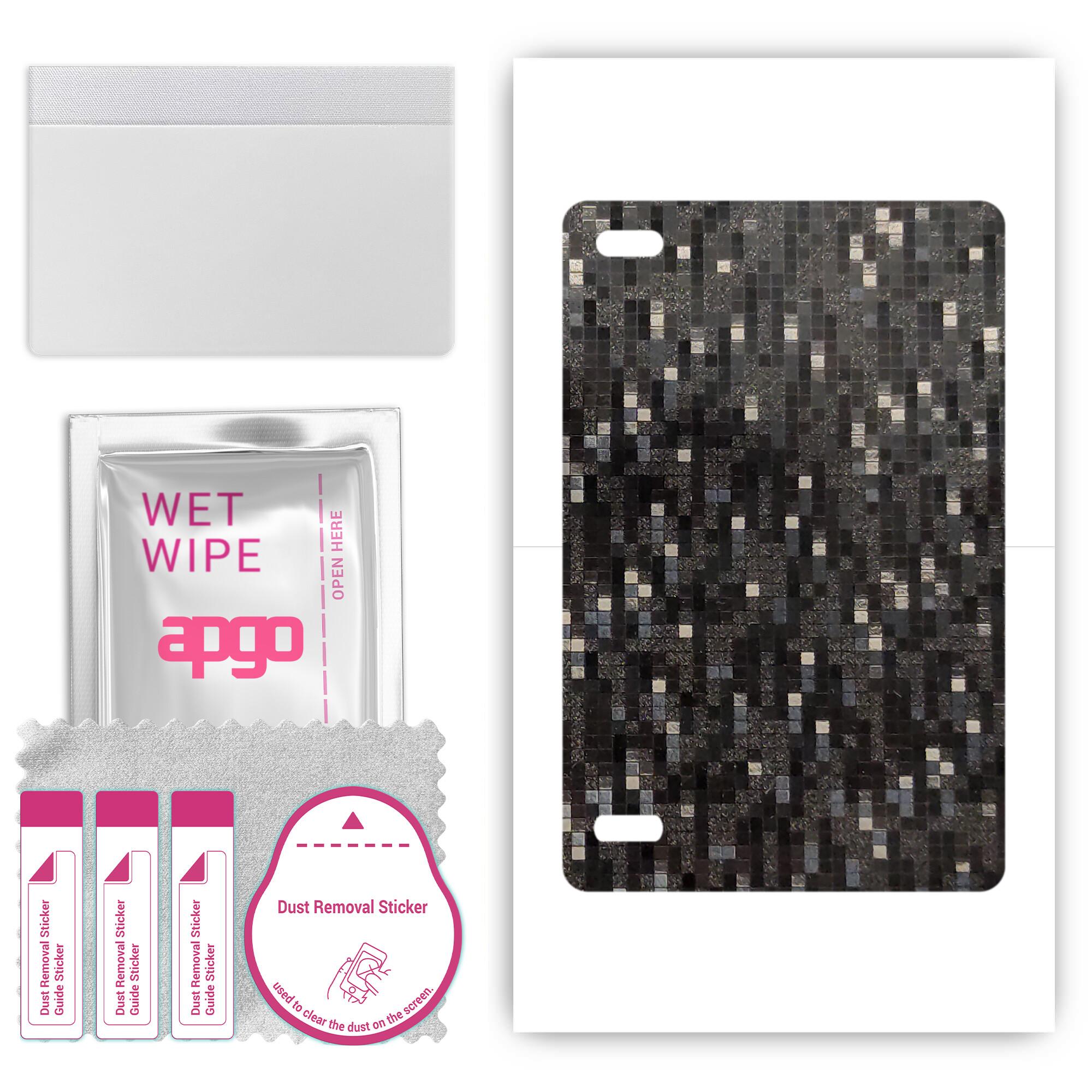 apgo Protective Skin Sticker for the back compatible with Teclast P80, Wrap Film, Foil, Vinyl - Pattern Carbon Black Pixel
apgo Protective Skin Sticker for the back compatible with Teclast P80, Wrap Film, Foil, Vinyl - Pattern Carbon Black Pixel