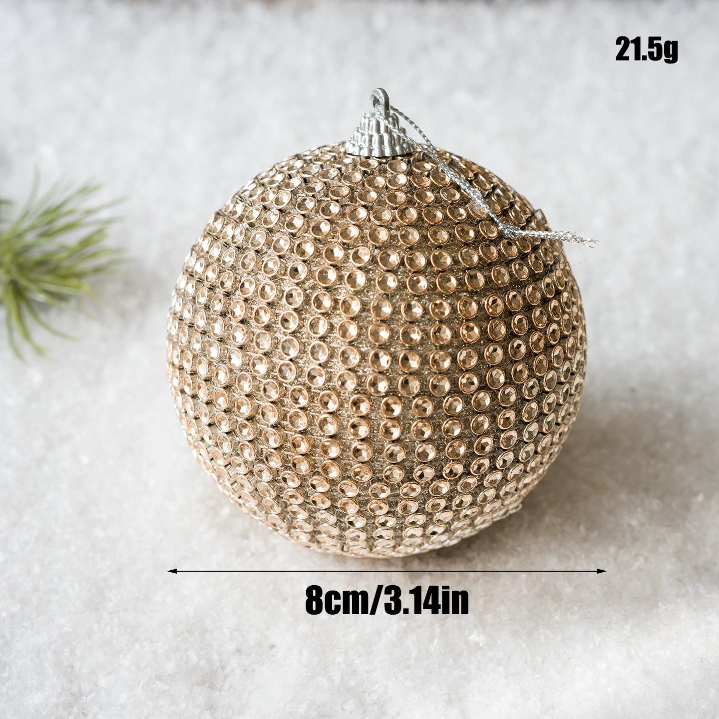 2025 Champagne Foam Christmas Tree Ornaments - 10cm and 8cm Balls, New Ins Style
2025 Champagne Foam Christmas Tree Ornaments - 10cm and 8cm Balls, New Ins Style