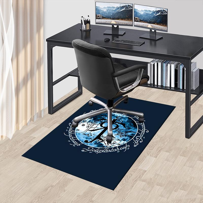 Elvish Script,Lord of the Rings Polyester Office Carpet Chair Mats, Home Decor Dormitory Floor Protector with Anti-Skid Backing, Large Area 60cm by 90cm
Elvish Script,Lord of the Rings Polyester Office Carpet Chair Mats, Home Decor Dormitory Floor Protector with Anti-Skid Backing, Large Area 60cm by 90cm