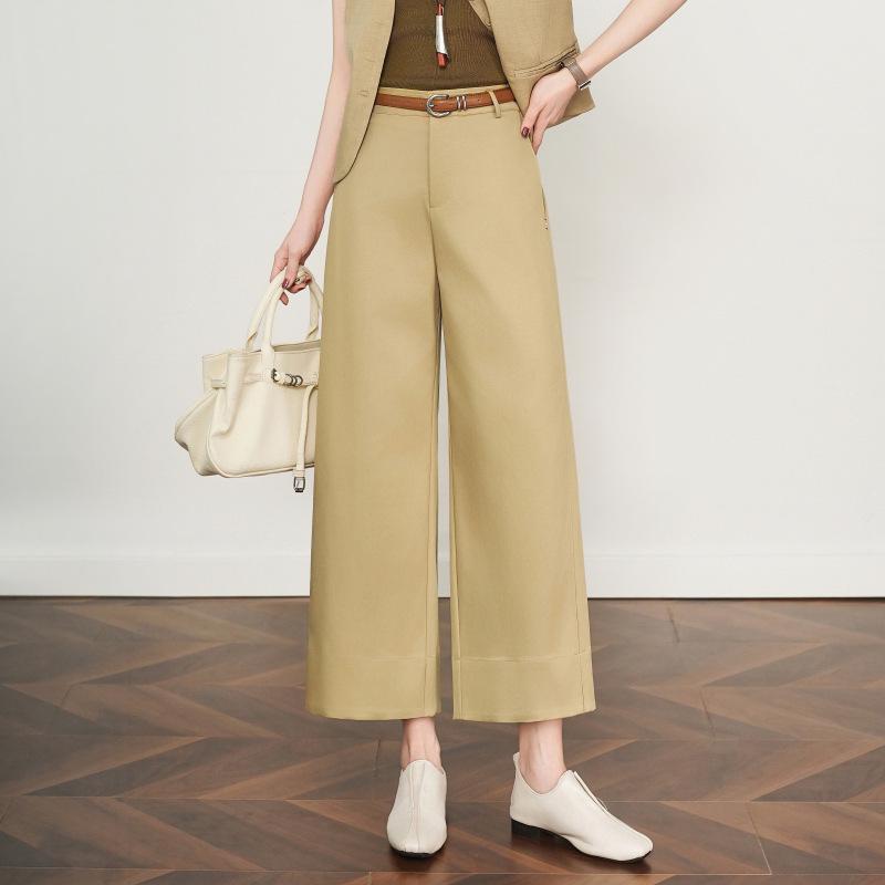 Women s Mulberry Silk Wide-Leg Cropped Pants - Spring/Summer 2026 Collection, Petite & Straight Suit Style. L/28 хаки
Women s Mulberry Silk Wide-Leg Cropped Pants - Spring/Summer 2026 Collection, Petite & Straight Suit Style. L/28 хаки