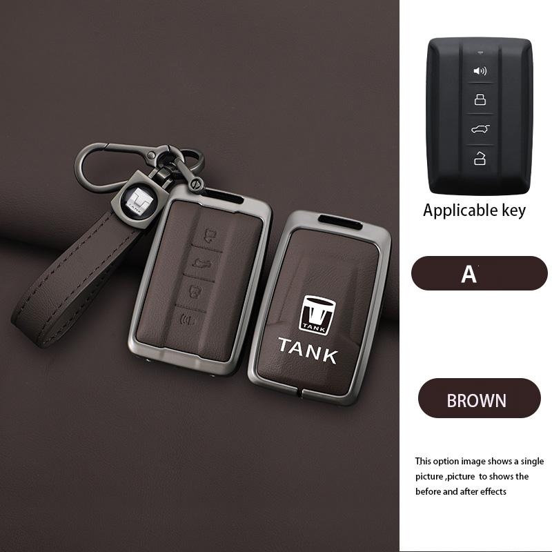 For Great Wall GWM WEY TANK 300 500 Tank300 Tank500 Remote Holder Accessories new Zinc Alloy Leather Key Cover Case Set
For Great Wall GWM WEY TANK 300 500 Tank300 Tank500 Remote Holder Accessories new Zinc Alloy Leather Key Cover Case Set