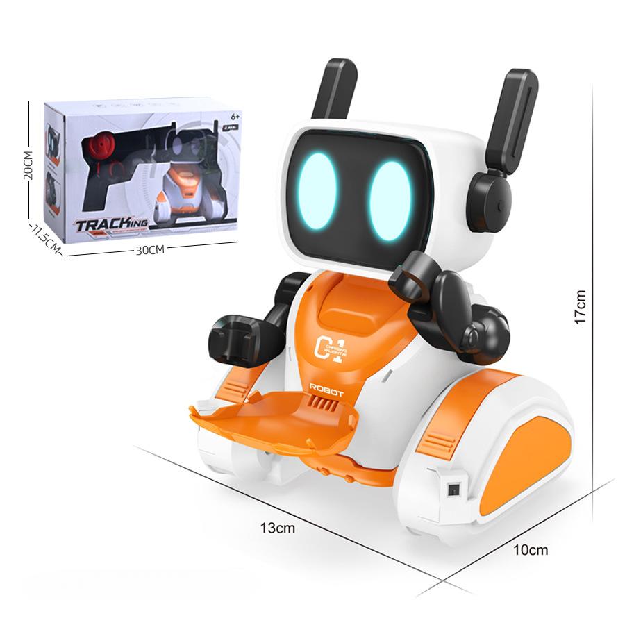 2.4G Remote Control Smart Robot Toy Infrared Sensing Following Interactive Electronic Pet Robot Desktop Kids Gift 6.7-5.2 in оранжевый
2.4G Remote Control Smart Robot Toy Infrared Sensing Following Interactive Electronic Pet Robot Desktop Kids Gift 6.7-5.2 in оранжевый