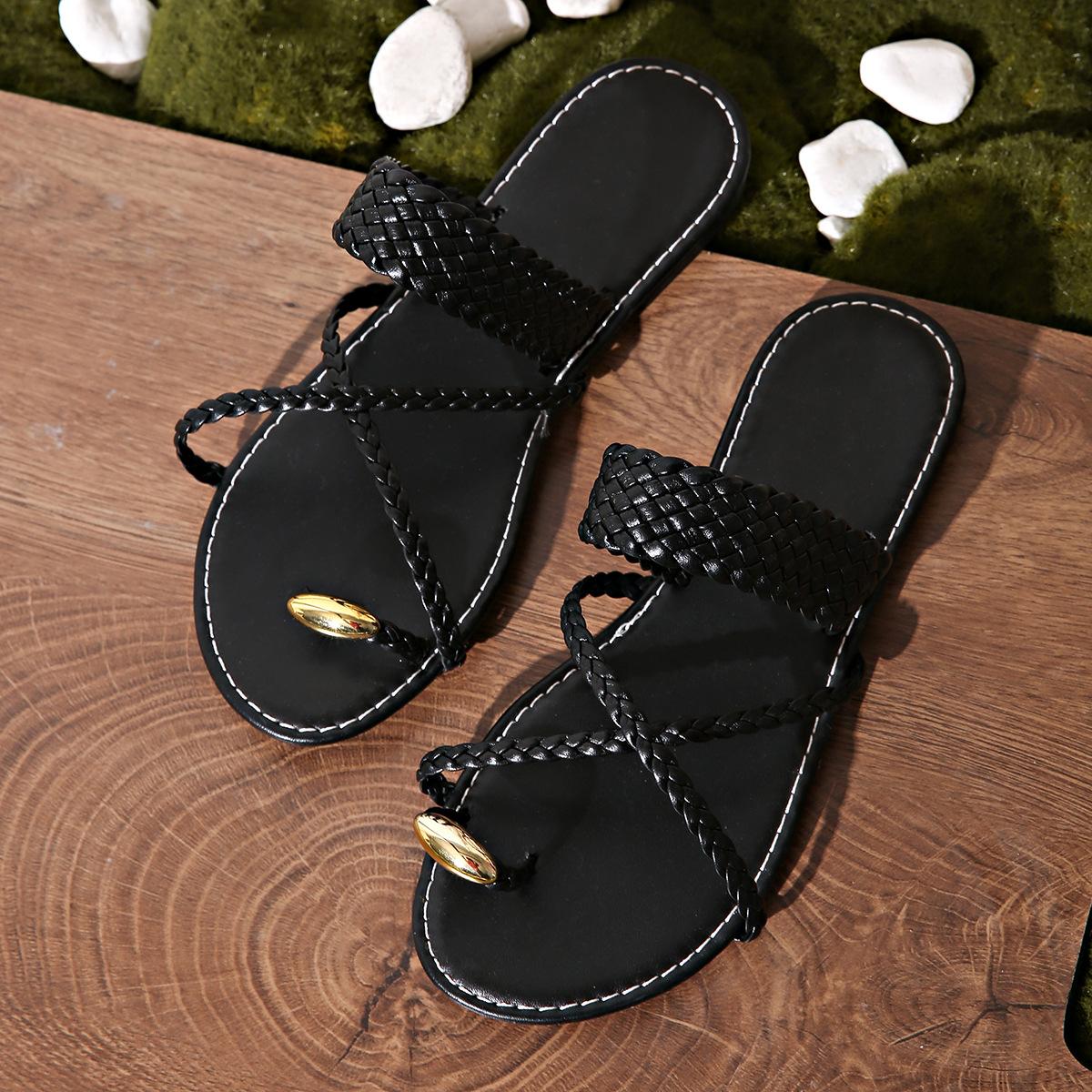 Fashion Gold Clip Toe Sandals Women Summer Flat Heels Beach Flip Flops Woman Plus Size 43 Lightweight Outdoor Slippers 43 чорний
Fashion Gold Clip Toe Sandals Women Summer Flat Heels Beach Flip Flops Woman Plus Size 43 Lightweight Outdoor Slippers 43 чорний