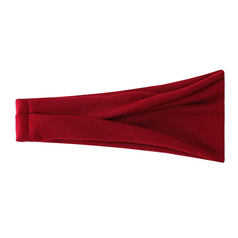Solid color elastic sports headband wide edge sweat-absorbing yoga headband fashion headscarf hair band hair accessories вина червоного кольору
Solid color elastic sports headband wide edge sweat-absorbing yoga headband fashion headscarf hair band hair accessories вина червоного кольору