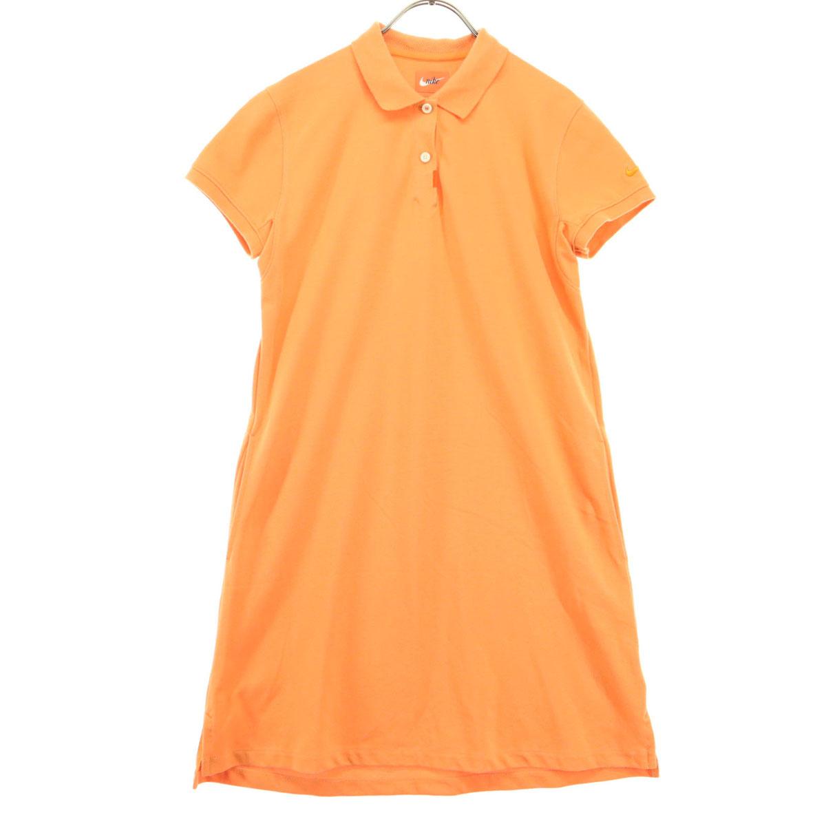 NIKE French sleeve Polo Knee-length dress M Orange Women Used
NIKE French sleeve Polo Knee-length dress M Orange Women Used