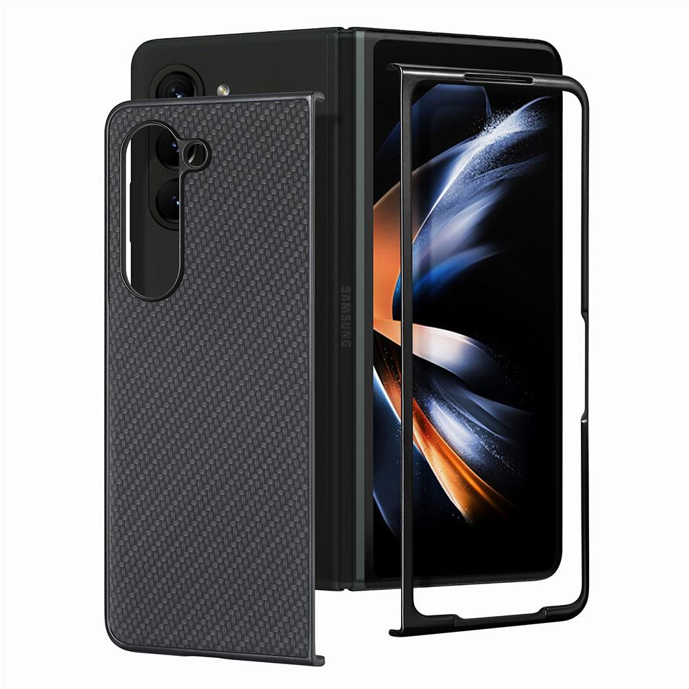 For Samsung Galaxy Z Fold5 5G Carbon Fiber Texture PU Leather+PC Case Precise Cutouts Phone Cover Black
For Samsung Galaxy Z Fold5 5G Carbon Fiber Texture PU Leather+PC Case Precise Cutouts Phone Cover Black