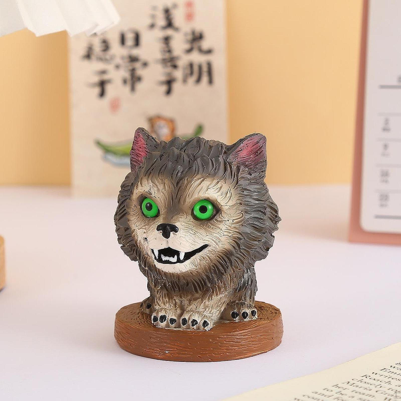 Wolf Statue Tabletop Ornament Resin Figurine Decoration Crafts Animal Sculpture Green Eyes for
Wolf Statue Tabletop Ornament Resin Figurine Decoration Crafts Animal Sculpture Green Eyes for