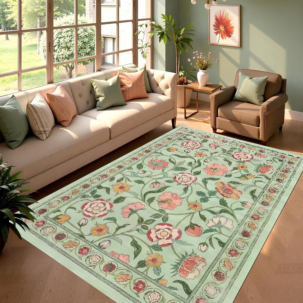 Victorian Floral Area Rug Elegant Home Decor Vine Bloom Design Carpet Soft Non-Slip Floormat for Living Room Bedroom 40X60cm
Victorian Floral Area Rug Elegant Home Decor Vine Bloom Design Carpet Soft Non-Slip Floormat for Living Room Bedroom 40X60cm