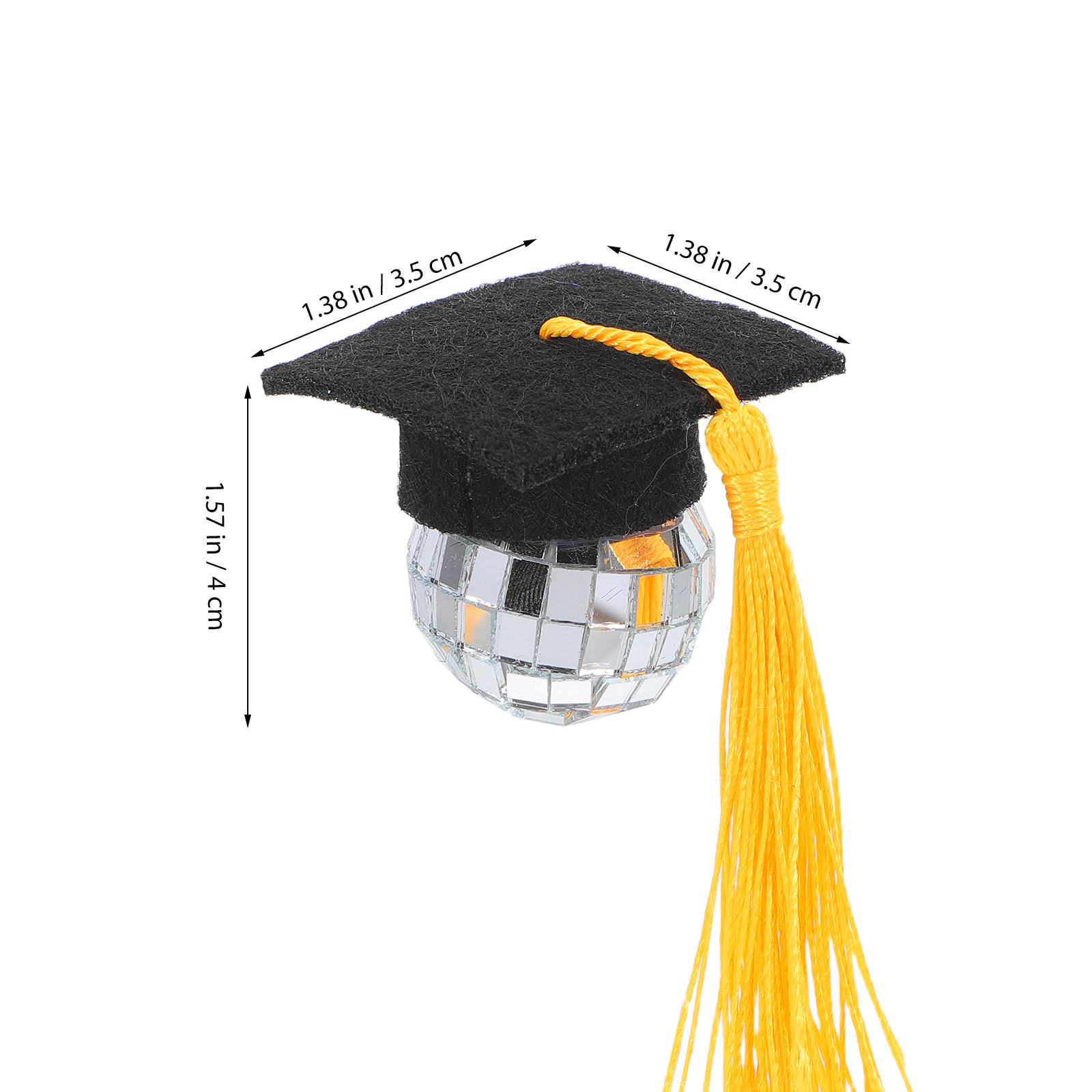 10Pcs Graduation Disco Cap Cupcake Toppers with Realistic Tassels for High School College Masters Doctoral Graduations Party золотистый
10Pcs Graduation Disco Cap Cupcake Toppers with Realistic Tassels for High School College Masters Doctoral Graduations Party золотистый