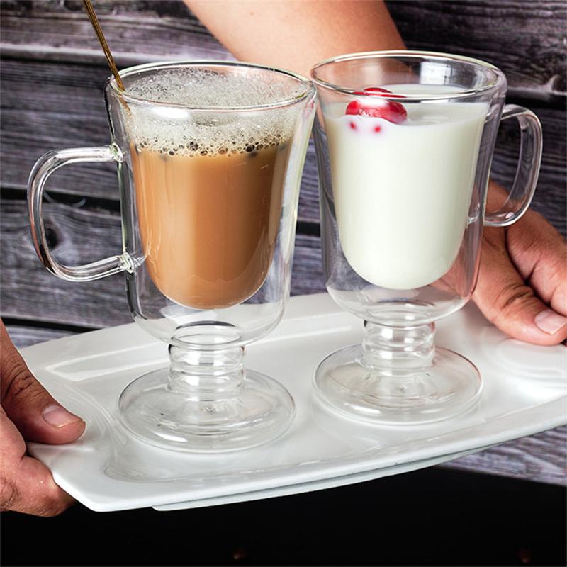 Double Wall Glass Irish Coffee Mug Bubble Tea Milkshake Cup Ice Cream Cup with Handle Milk Fruit Juice Glass Cup 200ML
Double Wall Glass Irish Coffee Mug Bubble Tea Milkshake Cup Ice Cream Cup with Handle Milk Fruit Juice Glass Cup 200ML