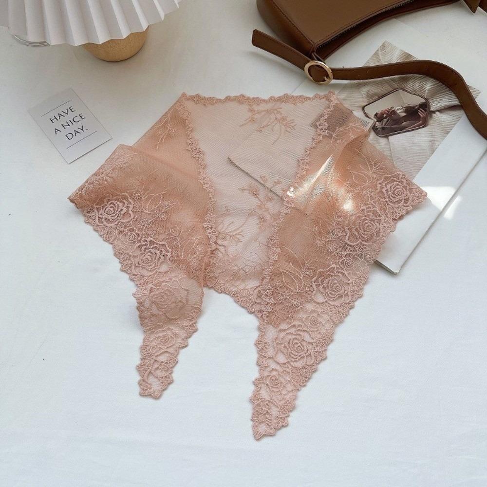 Versatile Elegant Silk Scarf Retro Flower Embroidered Triangular Scarf Solid Color Breathable Lace Scarf for Women розовый
Versatile Elegant Silk Scarf Retro Flower Embroidered Triangular Scarf Solid Color Breathable Lace Scarf for Women розовый