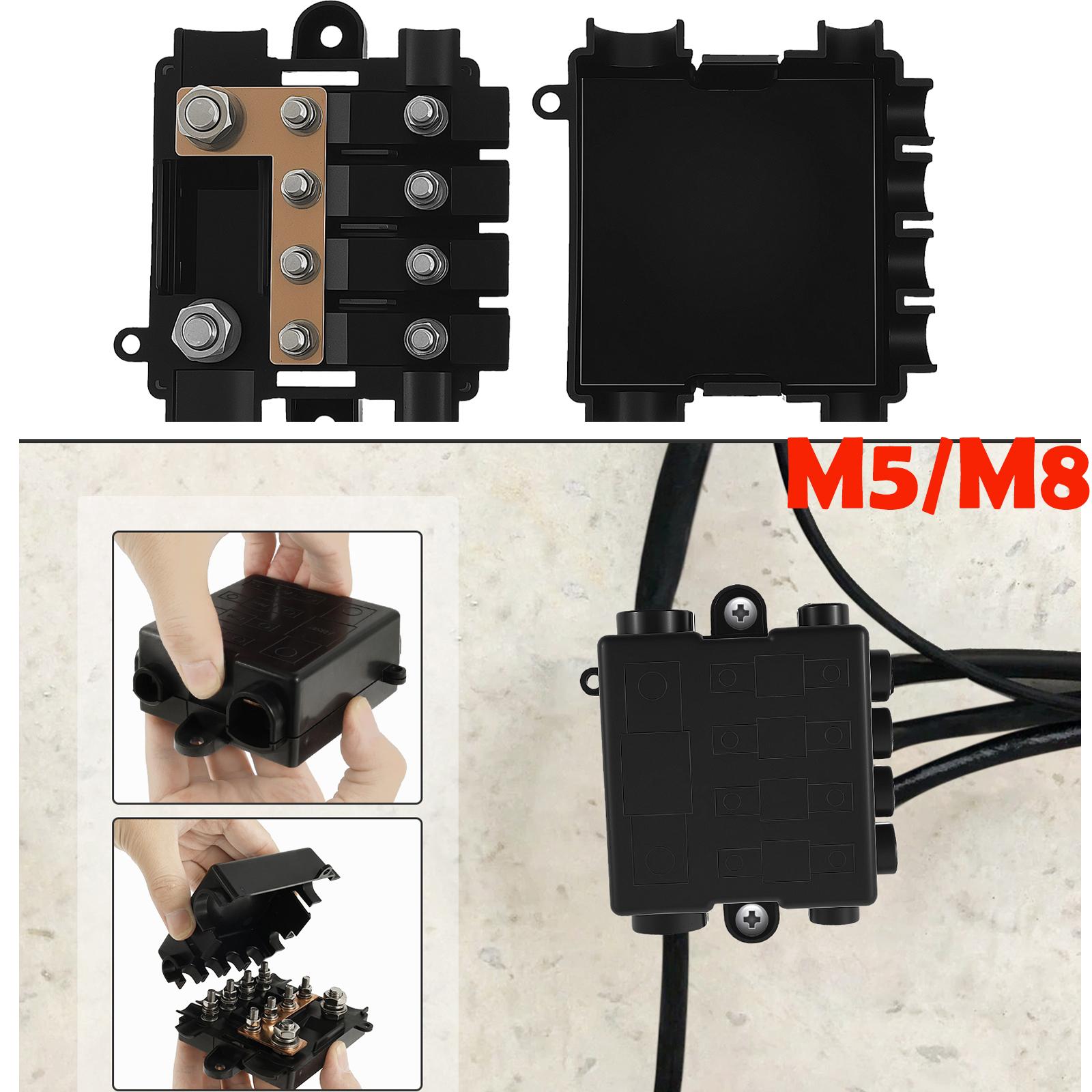Protective Distribution Fuse Box for 1 x Mega + 4 x Midi Fuses Nylon and Copper Distribution Fuse Block or High and Medium Circ 4 way
Protective Distribution Fuse Box for 1 x Mega + 4 x Midi Fuses Nylon and Copper Distribution Fuse Block or High and Medium Circ 4 way