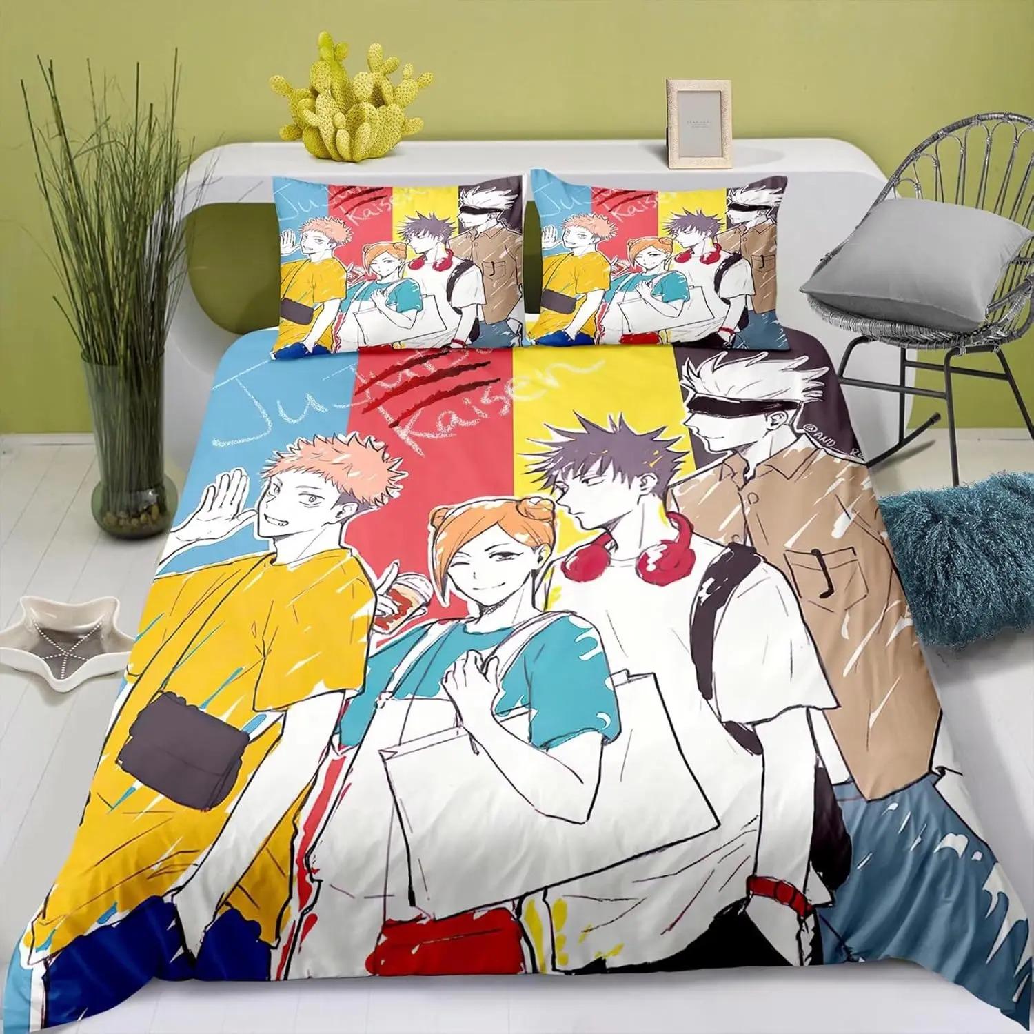 Anime Jujutsu Kaisen Bedding Set Sukuna Yuji Itadori Twin King Queen Full 2/3PCS Quilt Cover Pillow Cases Set for Boy s Bedroom 135x200cm
Anime Jujutsu Kaisen Bedding Set Sukuna Yuji Itadori Twin King Queen Full 2/3PCS Quilt Cover Pillow Cases Set for Boy s Bedroom 135x200cm