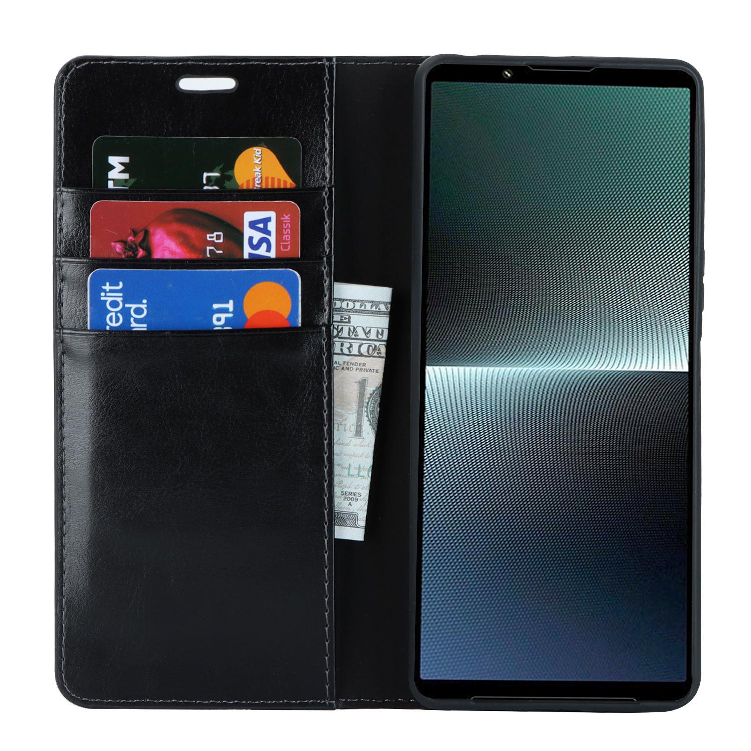 For Sony Xperia 1 V Stand Flip Wallet Crazy Horse Texture Genuine Cow Leather Cover Phone Case Black
For Sony Xperia 1 V Stand Flip Wallet Crazy Horse Texture Genuine Cow Leather Cover Phone Case Black