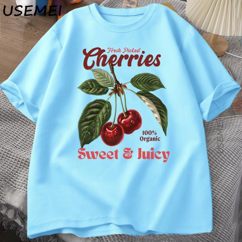 Retro Cherries TShirt Women Unisex Cherry TShirts Cotton Y2k Style T Shirt Summer Short Sleeve Round Neck Tees Unisexs Clothing 4XL
Retro Cherries TShirt Women Unisex Cherry TShirts Cotton Y2k Style T Shirt Summer Short Sleeve Round Neck Tees Unisexs Clothing 4XL