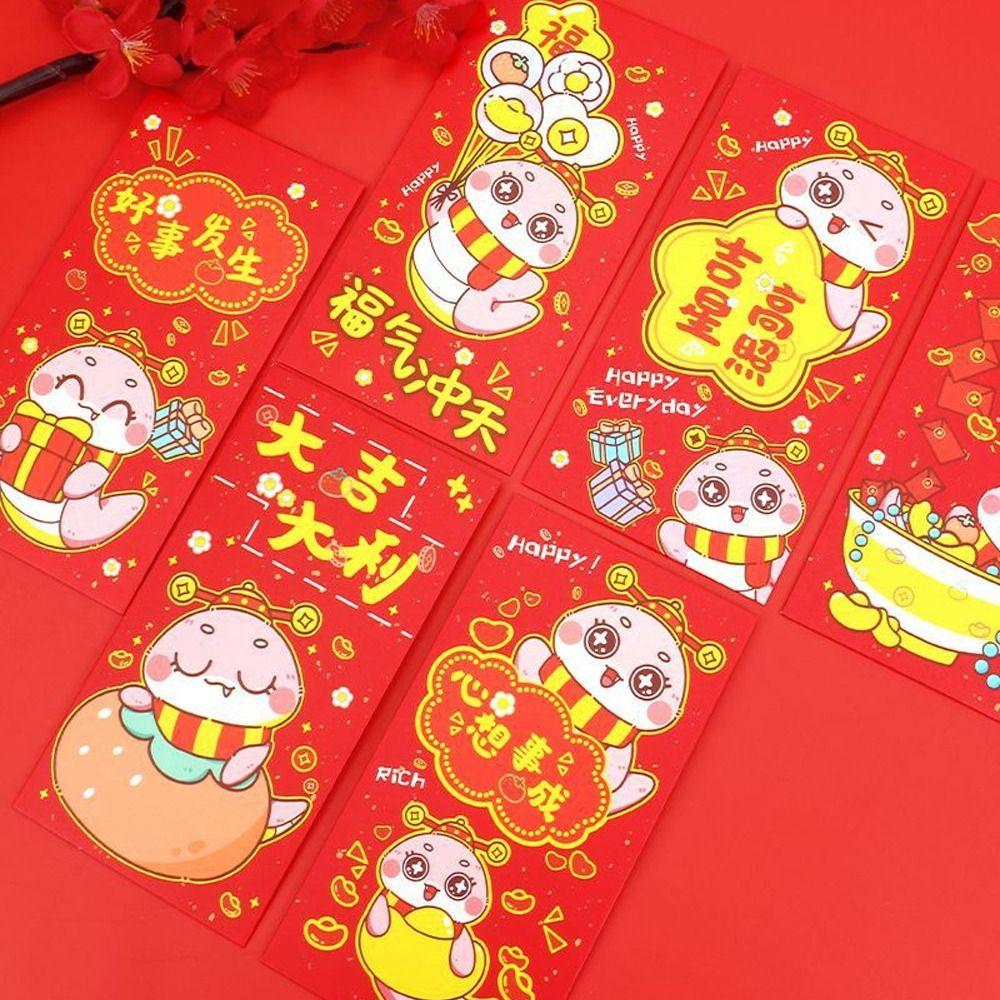 6pcs Hongbao 2025 Snake Year Red Envelopes Chinese Style Red Packets Gifts Celebration Party Style 2
6pcs Hongbao 2025 Snake Year Red Envelopes Chinese Style Red Packets Gifts Celebration Party Style 2