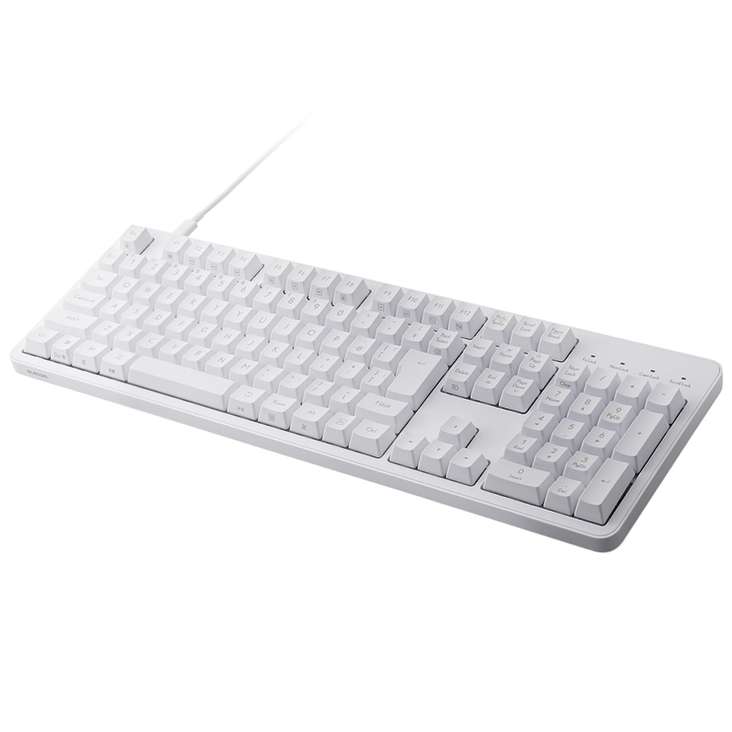 ELECOM Mechanical Keyboard Leggero Wired Full Size Rollover Support 50 Million Times Durable Switch Brown Axis White N-Key TK-MC50UKTWH білий
ELECOM Mechanical Keyboard Leggero Wired Full Size Rollover Support 50 Million Times Durable Switch Brown Axis White N-Key TK-MC50UKTWH білий