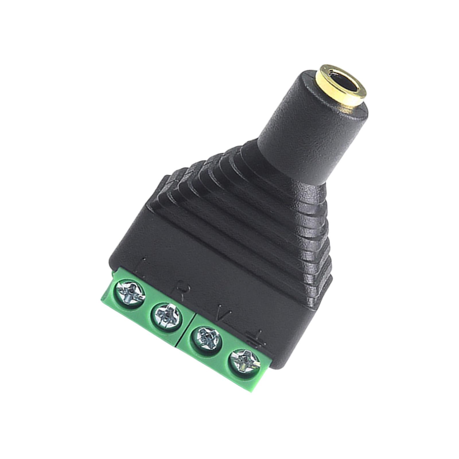 3.5mm Stereo Male/Female To Screw Terminal Stereo Port Plug Connector 3.5mm Male/Female 4 Pin Terminal Block for Phone
3.5mm Stereo Male/Female To Screw Terminal Stereo Port Plug Connector 3.5mm Male/Female 4 Pin Terminal Block for Phone