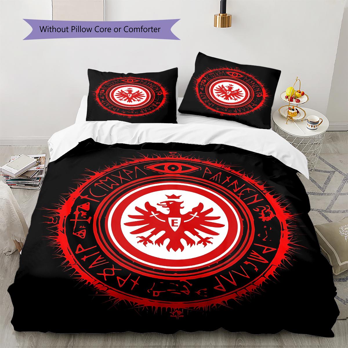 Frankfurt Football Pattern Bedding,Quilt Set Quilt Cover Pillowcase Home Birthday Gift (1 * duvet cover + 2 * pillowcase, without core) 200x200cm
Frankfurt Football Pattern Bedding,Quilt Set Quilt Cover Pillowcase Home Birthday Gift (1 * duvet cover + 2 * pillowcase, without core) 200x200cm