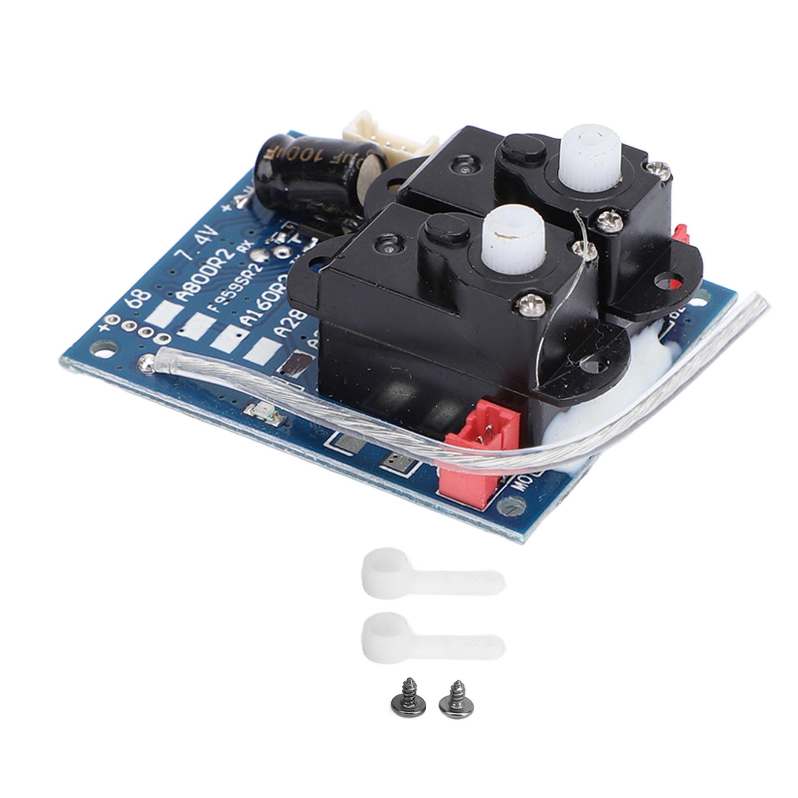RC Glider Receiver Board with 2pcs Steering Arm RC Airplane Replacement Receiver Board for WLtoys
RC Glider Receiver Board with 2pcs Steering Arm RC Airplane Replacement Receiver Board for WLtoys