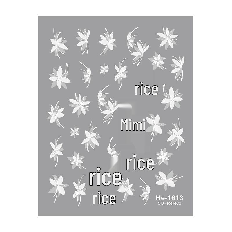Redanco 5D White Flower Embossed Nail Stickers - 3D Journal Accessories (HE1613)
Redanco 5D White Flower Embossed Nail Stickers - 3D Journal Accessories (HE1613)